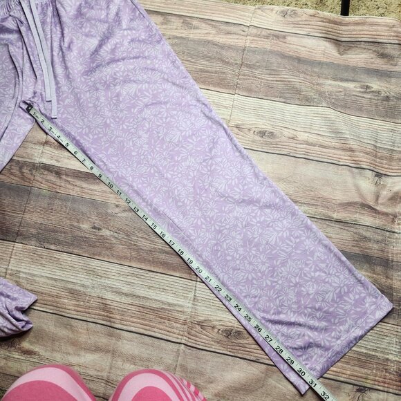 SOLD Eddie Baur Purple Floral PJ Bottoms Pants - Picture 7 of 9